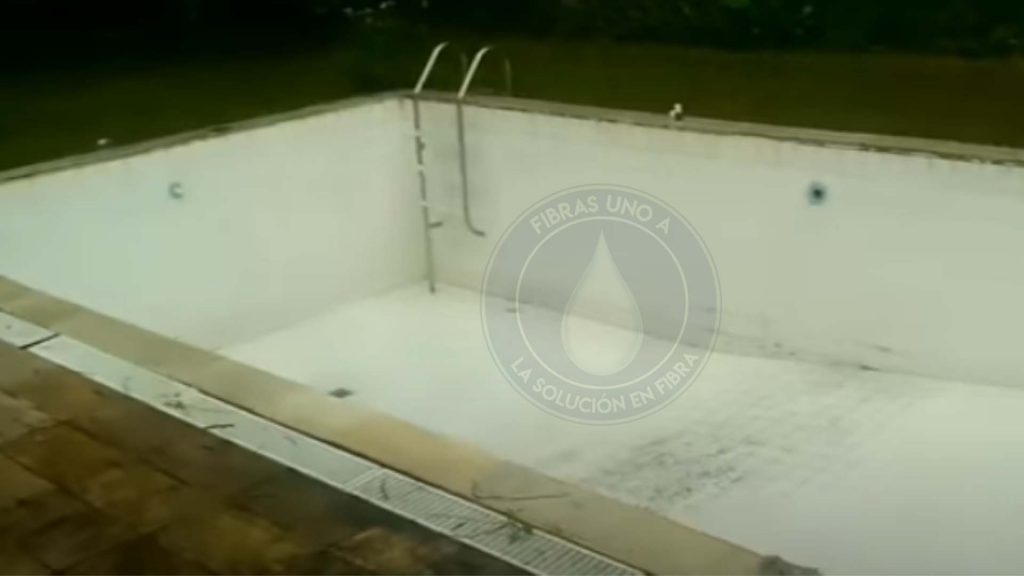 Antes de Recubrimiento en fibra de vidrio