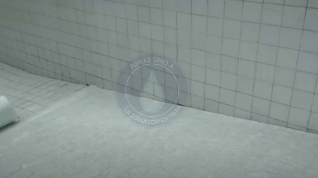 Antes de Recubrimiento en fibra de vidrio