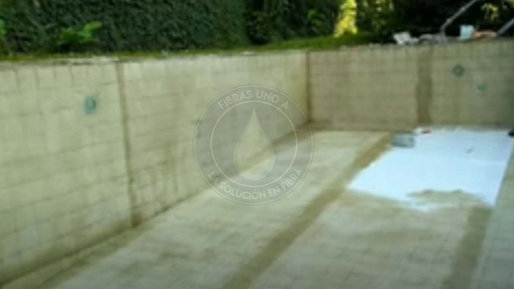 Antes de Recubrimiento en fibra de vidrio